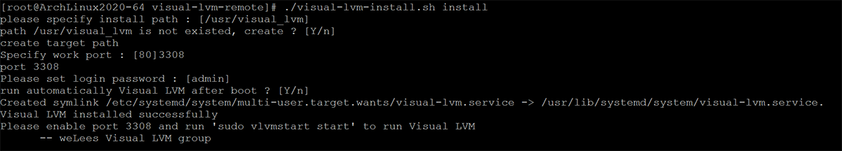 install Visual LVM Remote