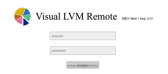 Login to Visual LVM Remote